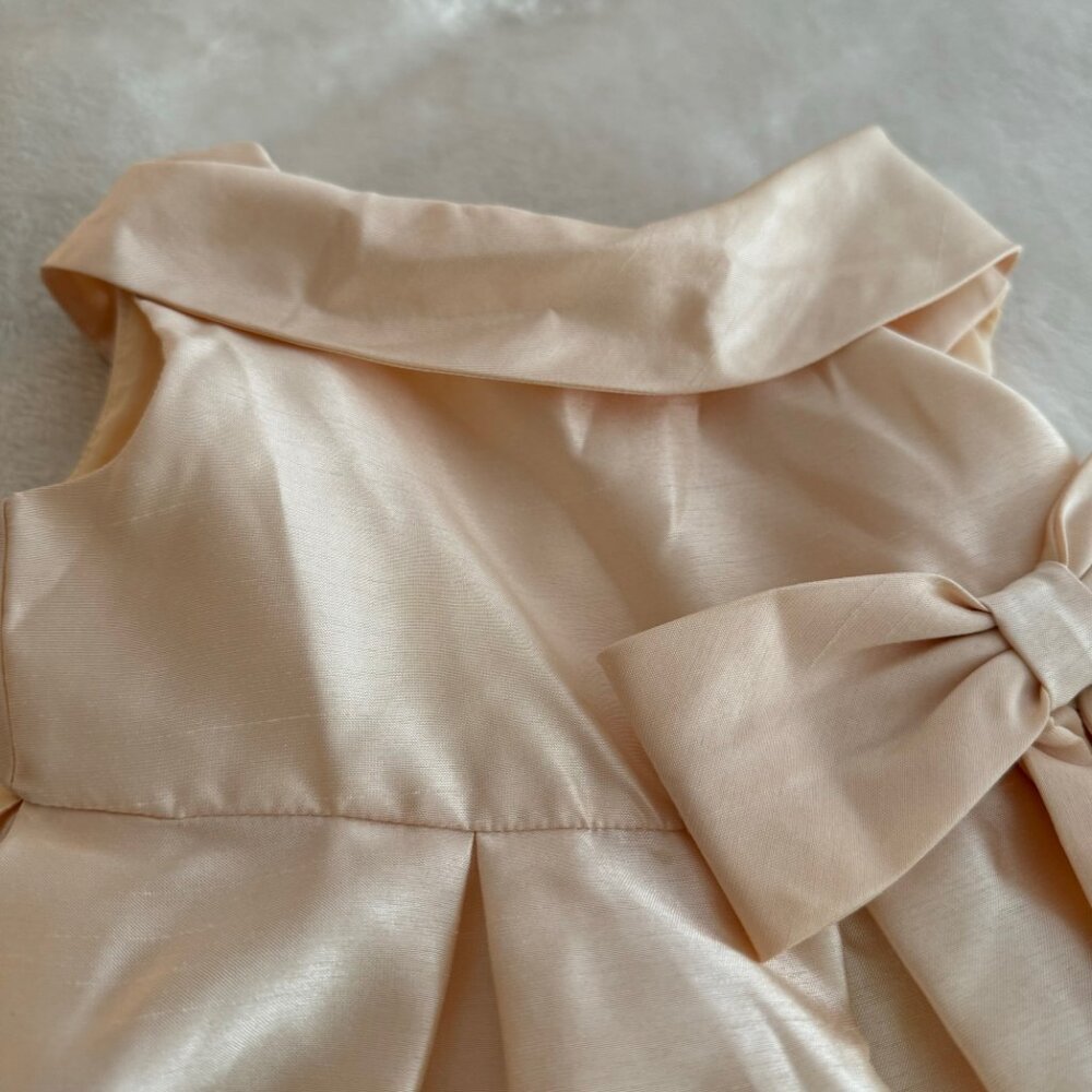 Edgehill Collection Ivory Satin Formal Dress With Full Petticoat Size 3T - Picture 3 of 15
